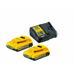 á 2 Stk. DeWALT XR Li-Ion Akku 18,0 V / 2,0 Ah + Schnelllader DCB115 DCB 115 D2
