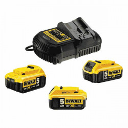 á 3 Stk. DeWALT XR Li-Ion Akku 18,0 V / 5,0 Ah + Schnelllader DCB115 DCB 115 P3